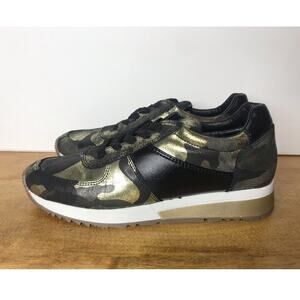 CoFi Womens Black Metallic Camouflage Sneakers Size 6
